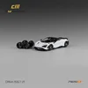 CM MODEL 1:64 765LT White with carbon hood White Diecast Model Car 5