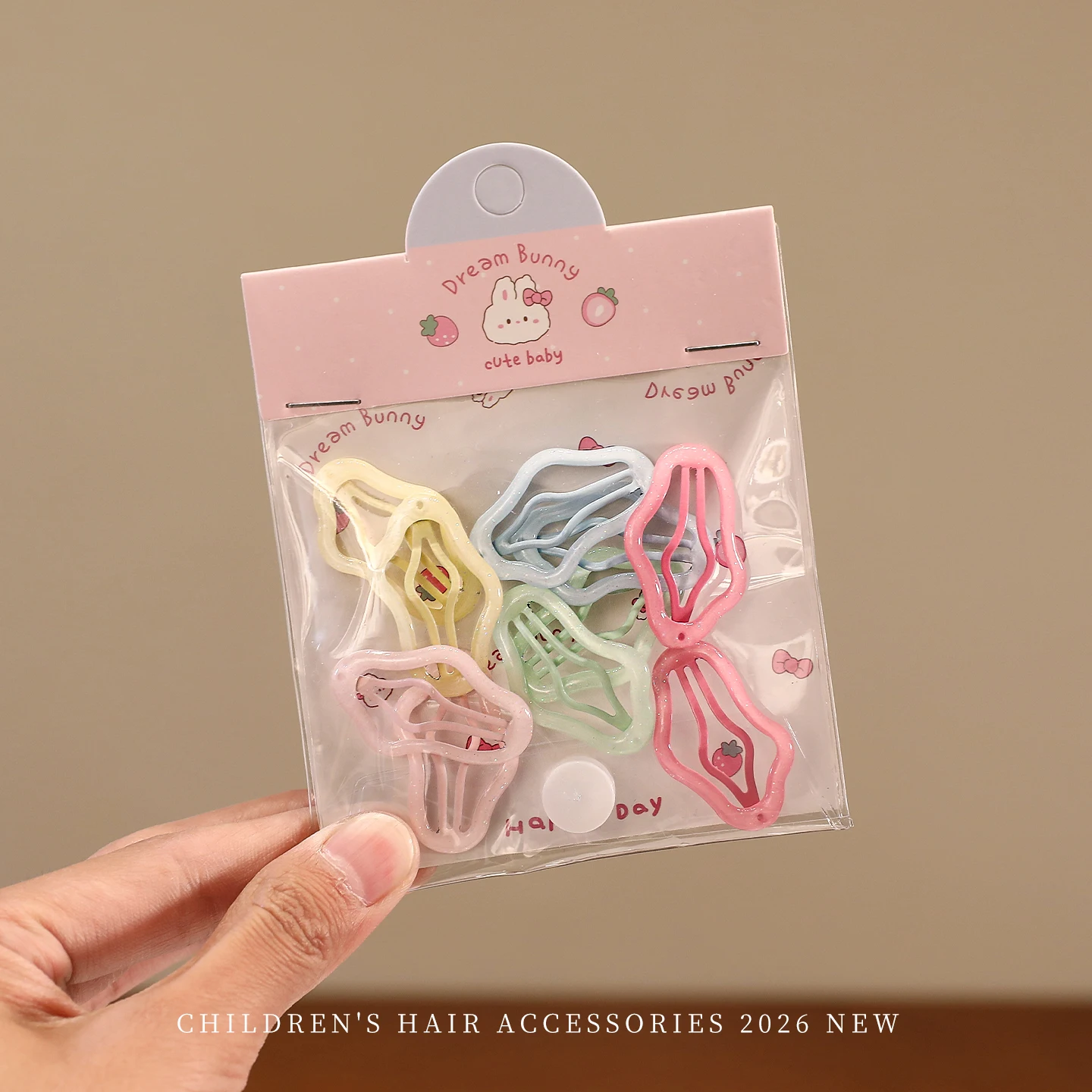 2026 Neue Macaron Hohle BB Haarspangen Set Bonbonfarben Stern Blume Herz Wassertropfen Haarklammern Ohne Haarschaden für Mädchen Kleinkinder – Detail 6