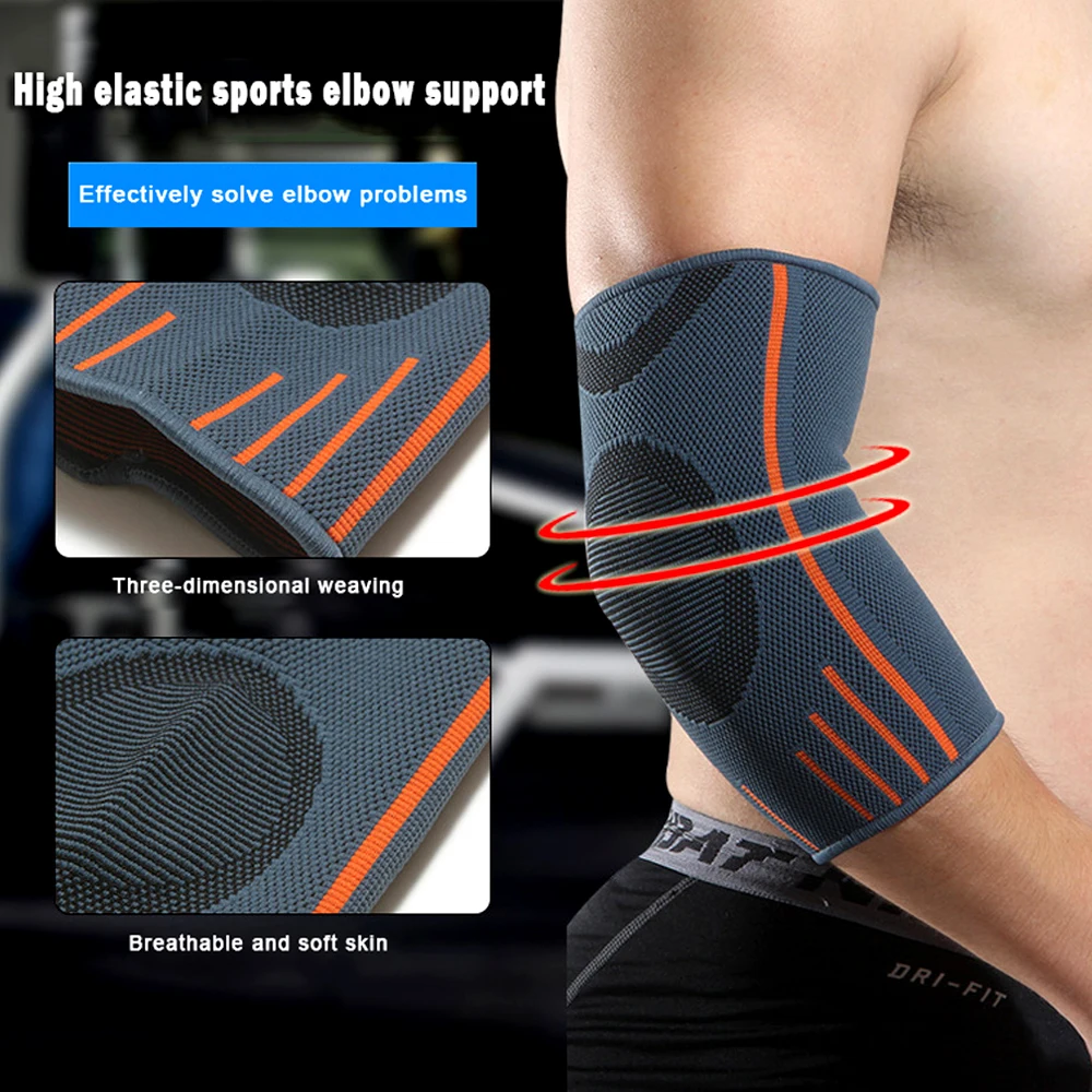 Elbow Brace Compression Support Sleeve for Tendonitis,Tennis Golf Elbow Treatment-Reduce Joint Pain During Any Activity 1PCS