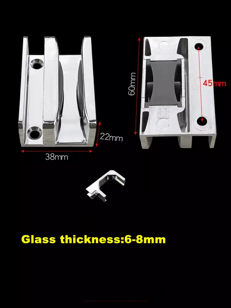 Bathroom Accessories Shower room accessories glass limit positioning adhesive