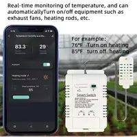 Tuya Wifi Smart Temperature Humidity Switch Electricity Control Power Consumption Monitoring Temperature and Humidity Thermostat - Image 4