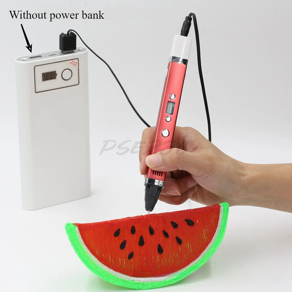 3rd Generation Printing Pen 3D Stereoscopic Drawing Pen ABS/PLA Consumables Universal Creation Painting Brush Gift