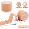 2-Pack Kinesiology Tape 5cm x 5m (16.4 ft) – Waterproof & Hypoallergenic Athletic Tape for Muscle Pain Relief, Joint Support – E 2