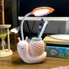 Cartoon LED Snail Desk Lamp Children Bedroom Night Light  Reading Study Birthday Christmas Gift Home Decorations Eye Protection 4