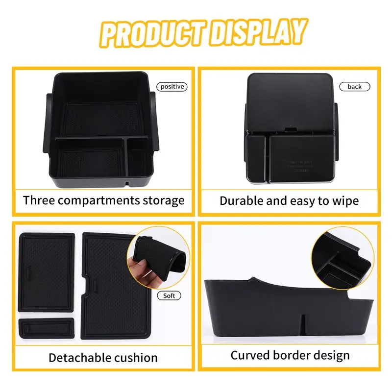 ABXV-자동차 중앙 콘솔 팔걸이 수납함 홀더 내부 정리함 글로브 트레이 혼다 VEZEL HRV 2022용