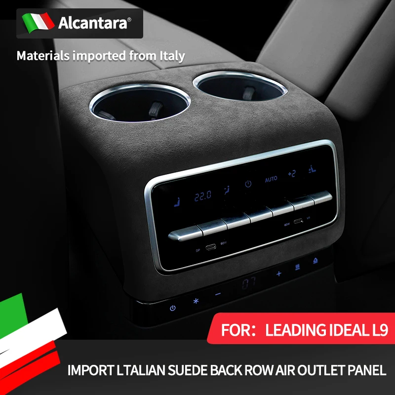 

Car Central Armrest Air Condition Vent Cover Sheath Shell For Leading ideal L9 Automotive stickers Interior Accessories Cover