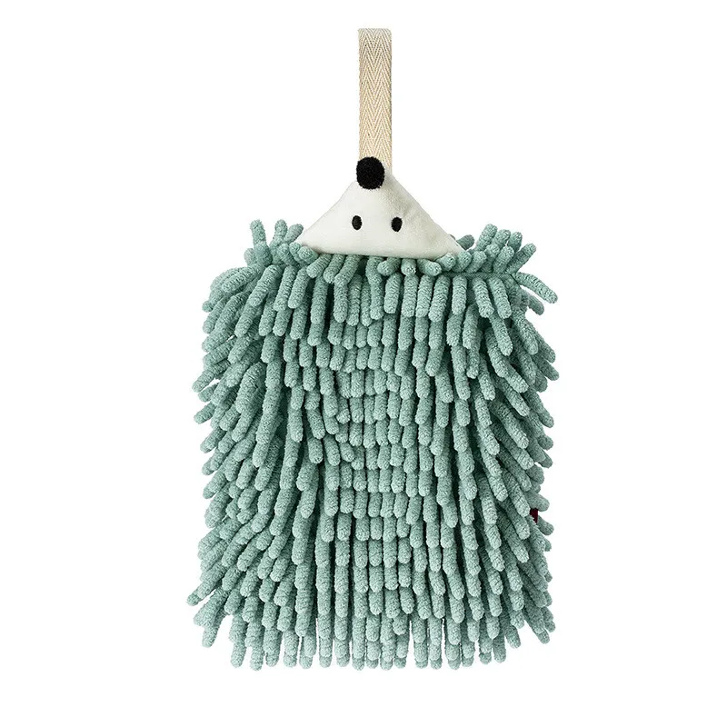 Kitchen Chenille Hand Towels Bathroom Hand Towel with Hanging Loops