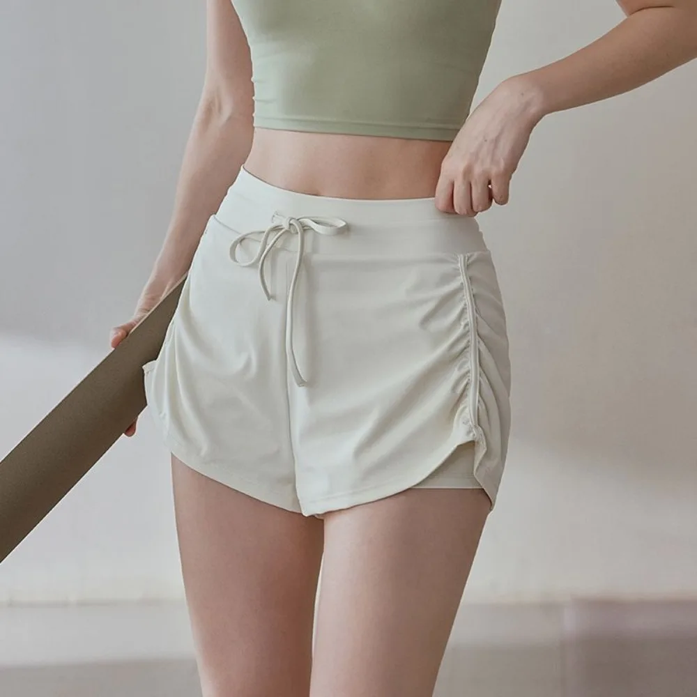 Running Shorts Women's Invisible Open Crotch Outdoor Sex Tennis Yoga Pants Sports Fitness Training Trisection Trousers