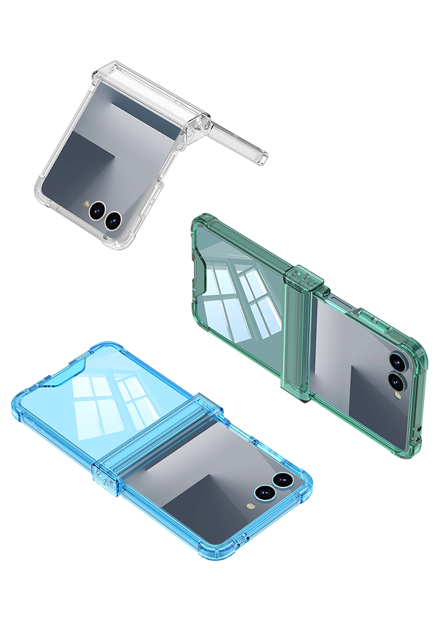 Silicone Airbag Bumper Soft Case for Samsung Galaxy Z Flip 7 6 5 Case Hinge Prot
