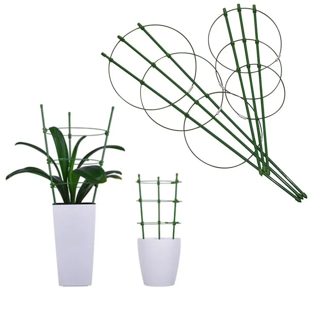 

Простой в использовании Садовые принадлежности, зеленый прочный пластиковый декоративный кронштейн для решетки, подъемная стойка для лозы, подставка в горшке, рамка для томатной клетки