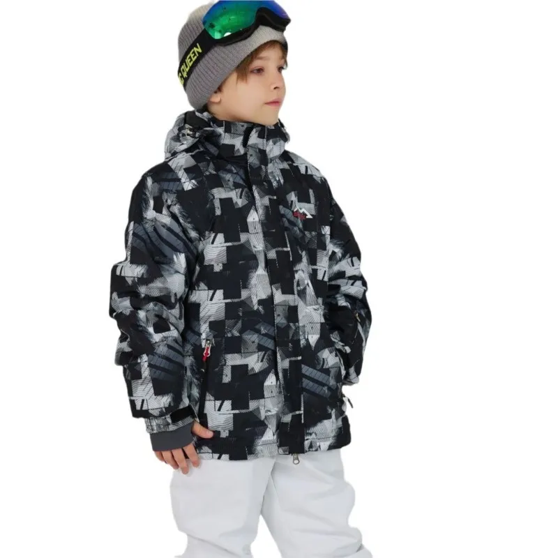 детский лыжный костюм Children Boys Girl Kids Snowboard Ski Suit Waterproof Outdoor Sports Jacket Pants Snowsuit