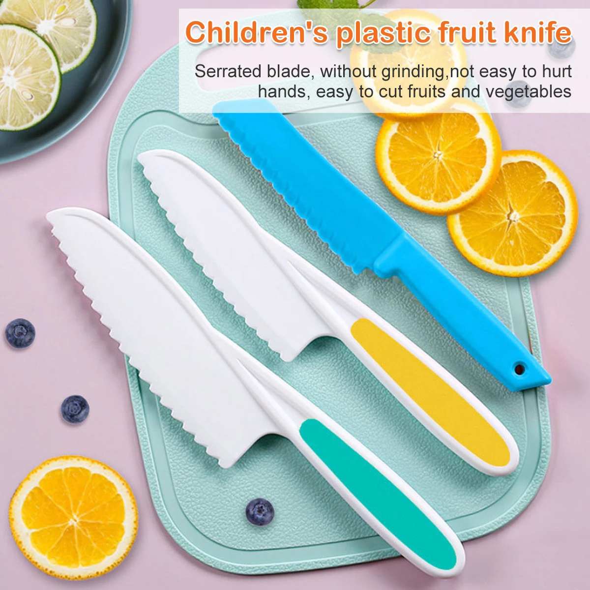 8/9pcs Creative Children's Cartoon Cook Kitchenware Set Plastic Cutting  Board Fruit Knife Reusable Safety Knife Kitchen Supplies - AliExpress