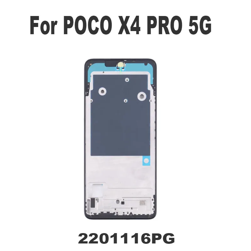 

Новинка 6,67, рамка для Xiaomi Poco X4 PRO, передняя рамка для ЖК-экрана, средняя рамка, задний корпус, средняя пластина 2201116PG