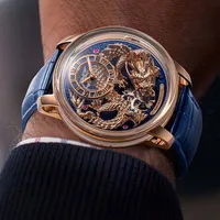 PINDU développe et conceptions nouvelle montre mécanique automatique M2797B hommes montres 45.5MM luxe haut de gamme qualité montre-bracelet hommes cadeau 3