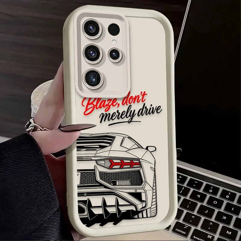 Stylish Sports Car Themed Soft Phone Case Cover