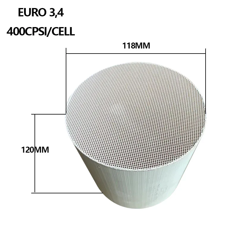

EURO 3,4 118*120 MM 400CPSI Universal Ceramics Catalytic Converter Car Three Way Universal Catalytic Converter