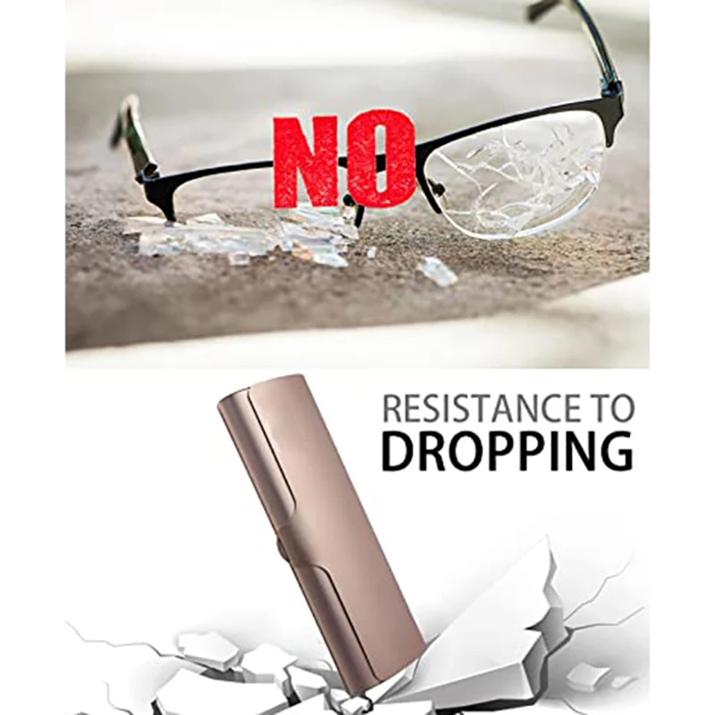 New Fashion Hard Metal Aluminum Lattice Glasses Case Capsule Flip Top Eyeglasses  Case Protector For Glasses Storage Tools - AliExpress