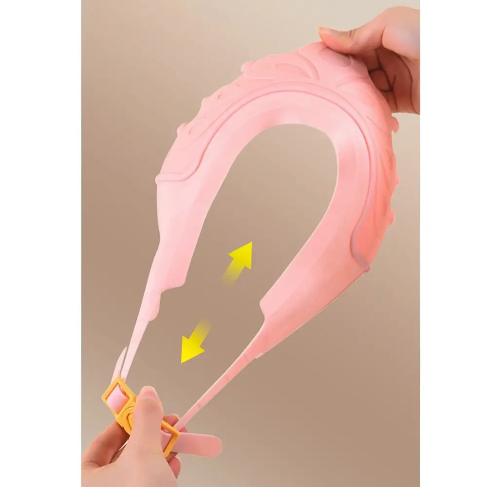 Silicone Hair Wash Hat Ear Protection Waterproof Shampoo Cap Adjustable Bath Head Cover Baby Bathing baby hat hair wash hat shampoo shower cap bath tool baby head protector