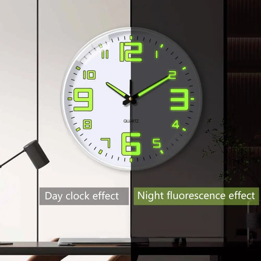 Excellent Digital Clock Long Lasting Wall Clock Big Number 30cm Wall Hanging Luminous Silent Digital Time Management