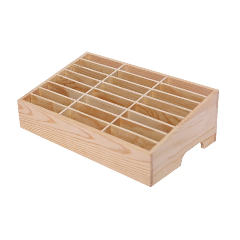 

24 Cells Multifunctional Wooden Storage Box Repair Tool