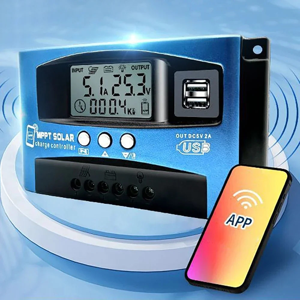 Mppt App bluetooth App Control MPPT Solar System Controller 100A 12V/24V/36V/48V ...