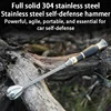304 Stainless Steel Sleeve Hammer Outdoor Self-defense Hammers Portable Multipurpose Car Mounted Window Breaking Survival Tools 1