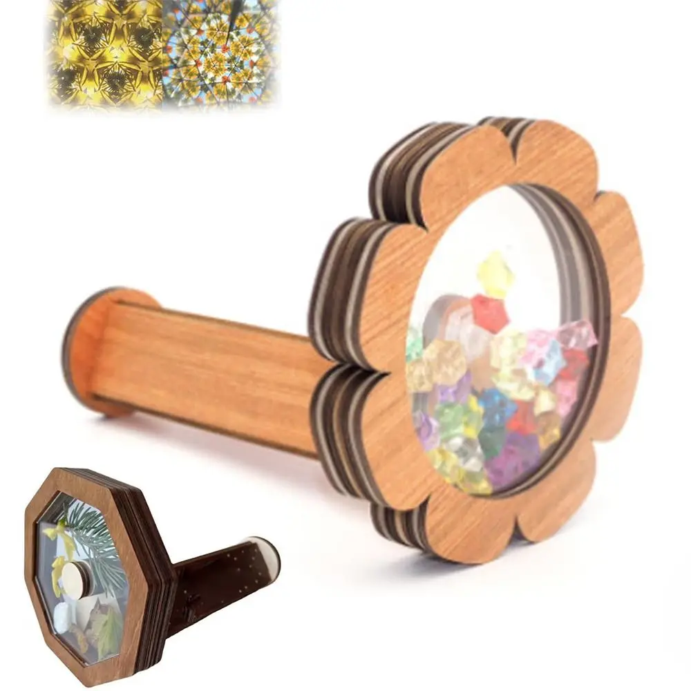 Outdoor Toys DIY Kaleidoscope Kit for Kids Eco-Friendly Shows More Wonderful Pictures Magic Rotating Attractive