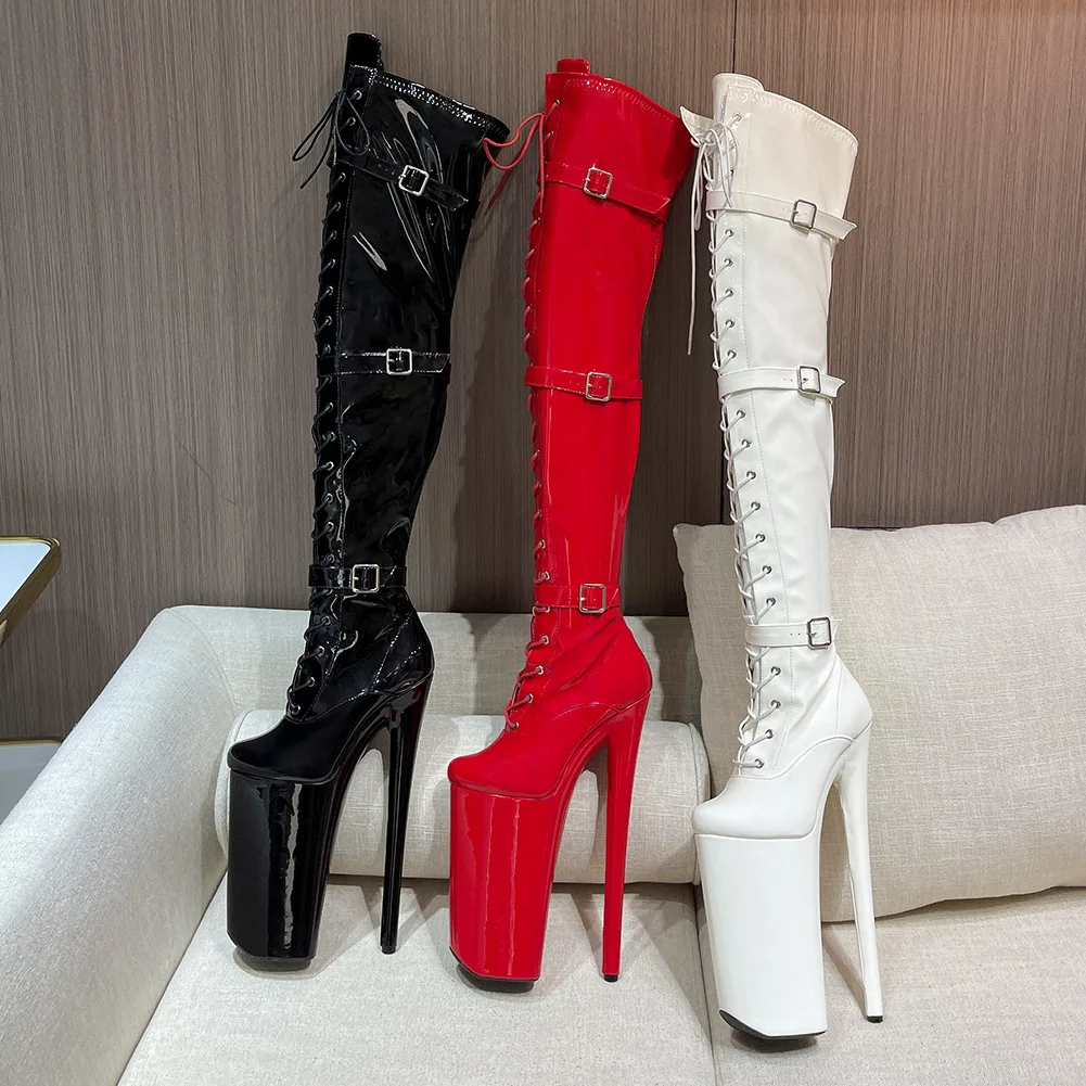 Mayday Extreme Thigh Boots Leather Boot Pump Heels Olivia Leather