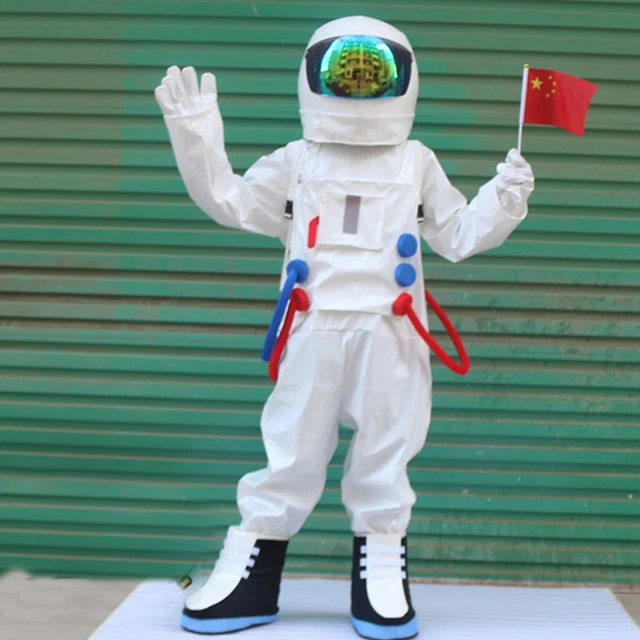 Tuta spaziale simulata alta astronauta Costume Cosplay di Halloween casco  spettacolo di carnevale Performance Wear Fancy Dress Up Adult Kids -  AliExpress
