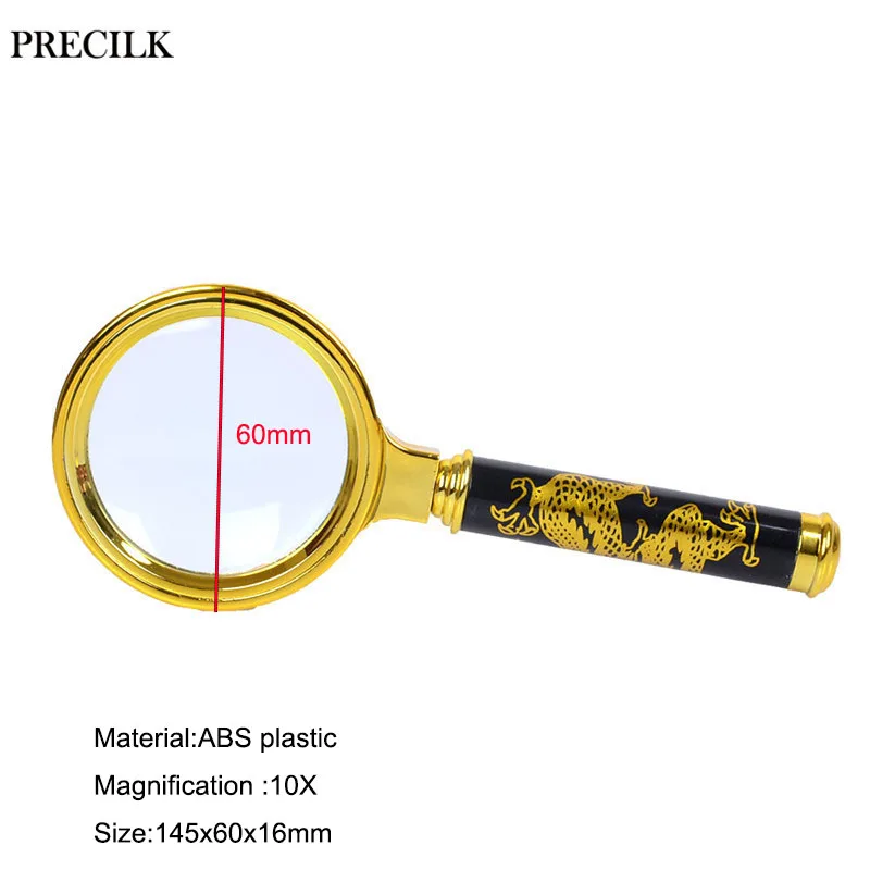 LOUPE,Orange RubberLoupe à main de poche 10X, Styles