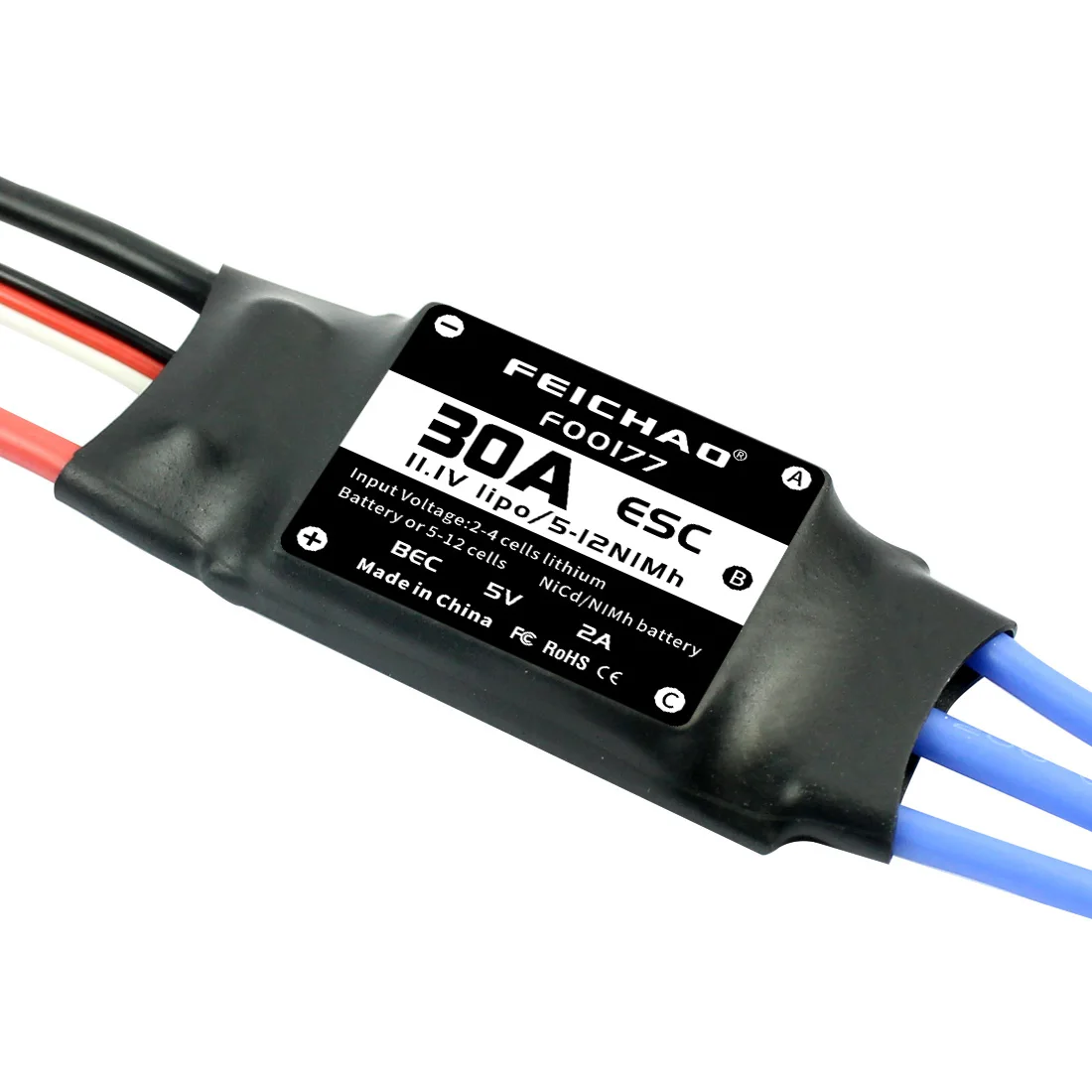 FEICHAO 30A Brushless ESC Speed Controller For DIY FPV RC Quadcopter Hexacopter Multi-Rotor Aircraft Trex 450 Helicopter + FS