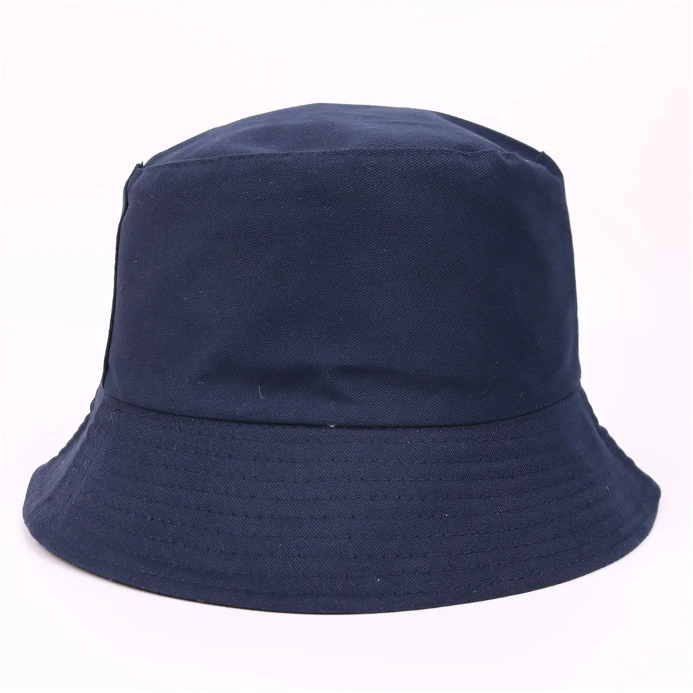  - Custom LOGO Design Double Sided Bucket Hat Big Size Women Men Summer Fishing Hats Casual Fishermen Cap Brim Kpop Bucket Gorras