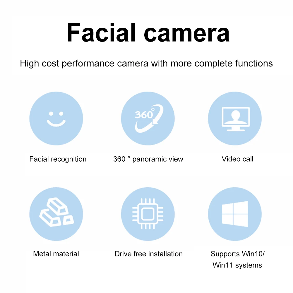  ũ  HD 1080P 30FPS  ī޶, 80  ũž ķ,  ν ķ, Win10/11  ȣȯ 