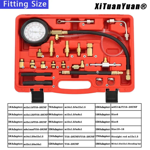 TU-114 Kraftstoff Manometer Auto Diagnose Werkzeuge Für Einspritzpumpe  Tester - AliExpress