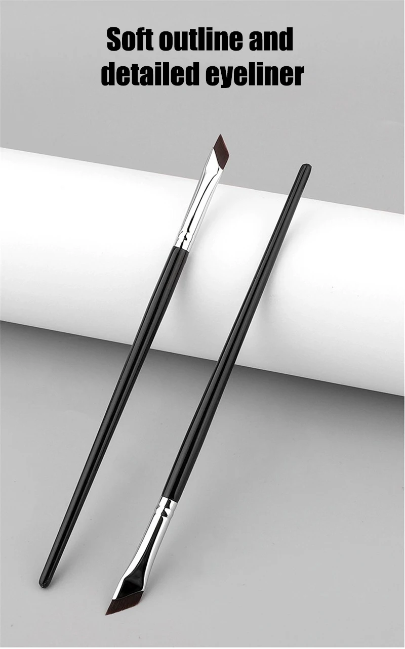 Pennello per eyeliner a lama ultra sottile, pennello piatto ad angolo fine per sopracciglia, pennelli per eyeliner a falce, pennello di precisione per dettagli, strumenti per il trucco_voghion.com
