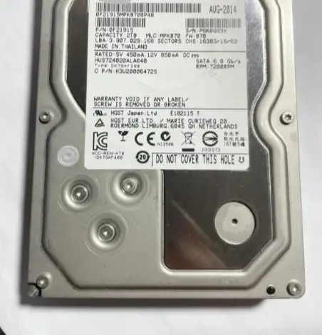 For 2T HUS724020ALA640 2TB 7 2K 3 5 server hard disk