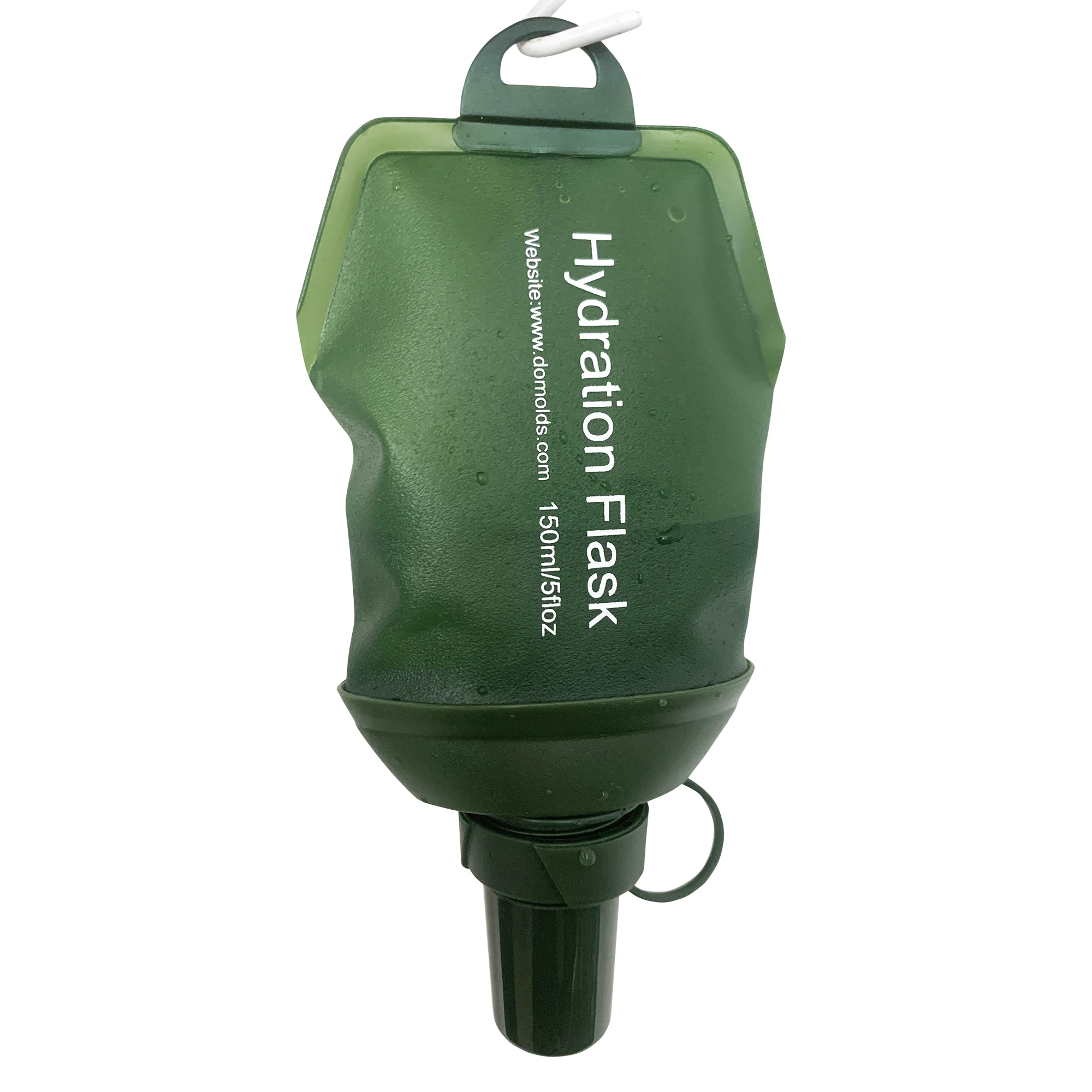 Folding Water Bottle Collapsible Soft Flask TPU 150ML