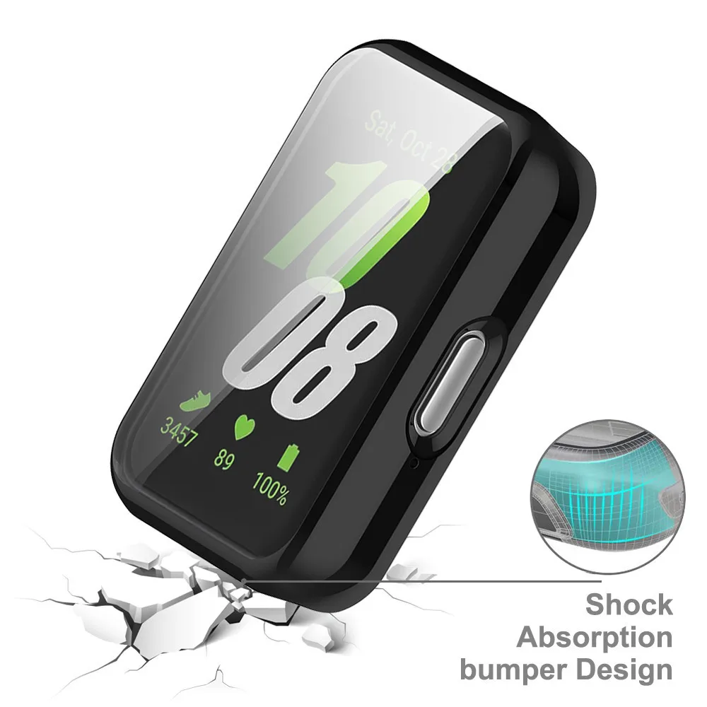 Full Coverage TPU Bumper Screen Protector Case - Soft Protective Cover