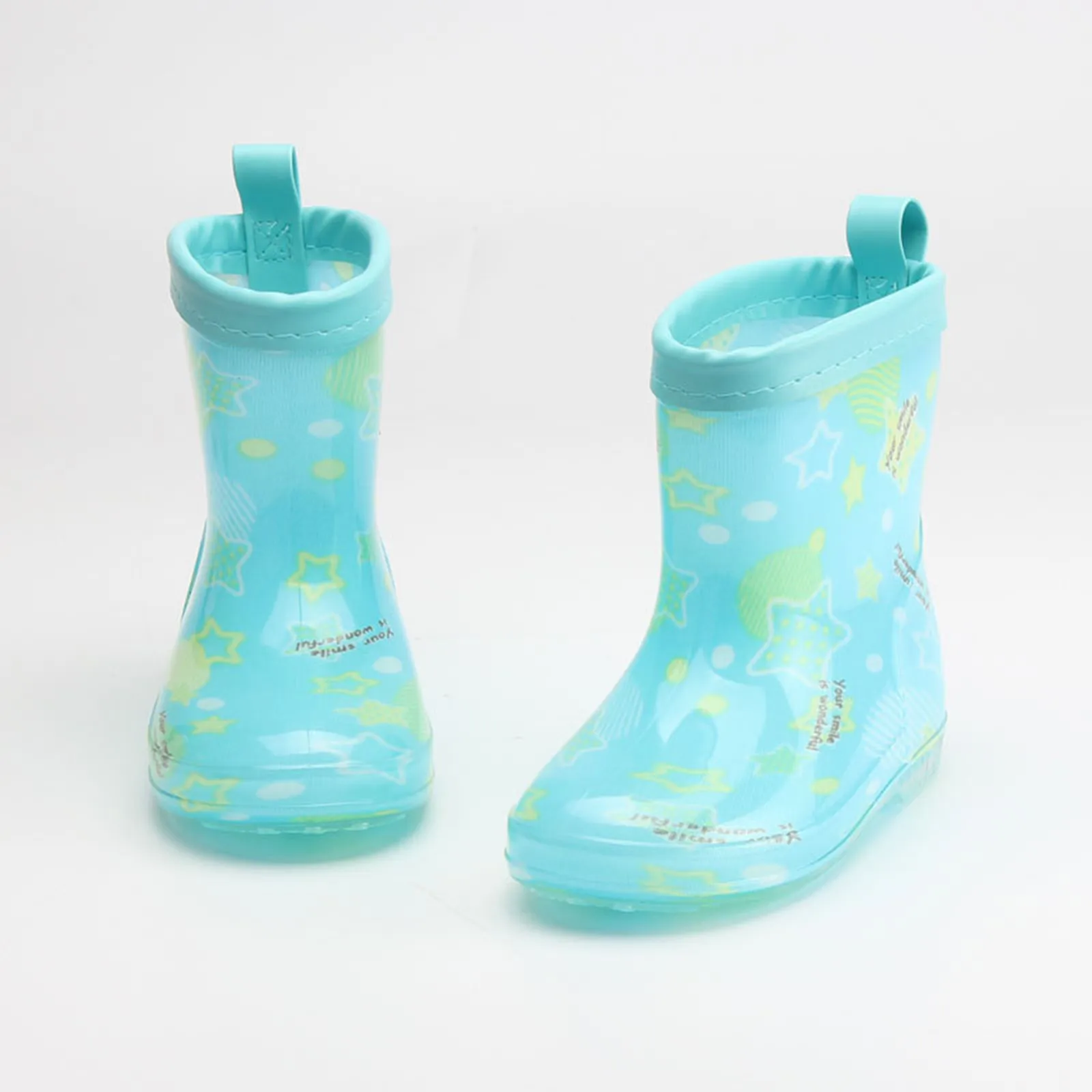 

Four Seasons Shoes Lightweight Kids Rain Boots Outdoor High Quality Waterproof Rubber Non-Slip Lovely Cartoon Children Rainboots