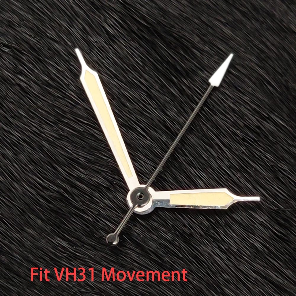 Green Luminous Silver Watch Hands Replacement Parts