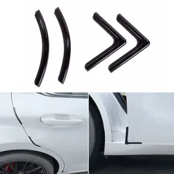 Silicone Car Door Edge Anti - Scratch & Collision Protector Set (Black)