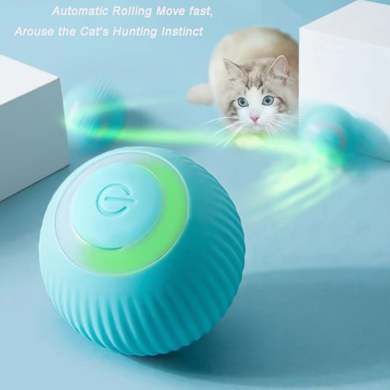 Electric Cat Ball Toys Automatic Rolling Smart Cat Toys For Cats