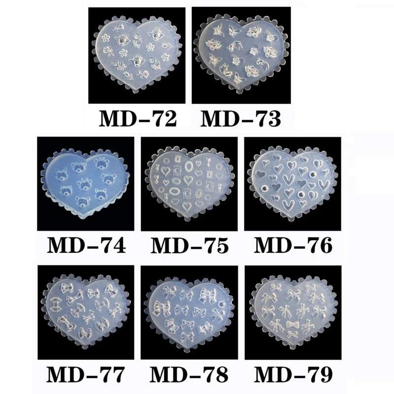 

3D силиконовая резная форма для дизайна ногтей, акриловые инструменты для дизайна ногтей, форма для декора ногтей, шаблон для из