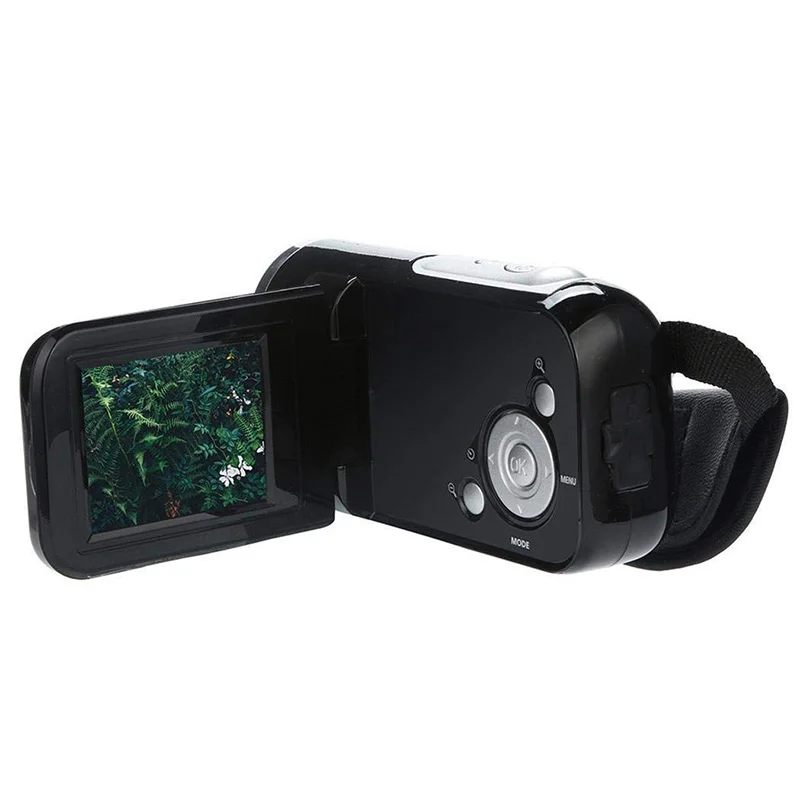 Black Portable HD 720P Digital Video Camera 16x Digital Zoom Mini DV Camera Camcorders Recorder Home Outdoor Traveling Use