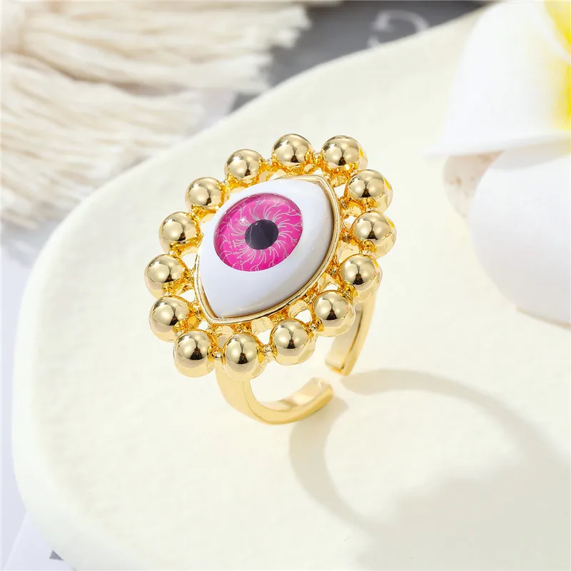 Turkish Evil Eye Ring For Women Adjustable Finger Ring Party Wedding Jewelry finger ring,adjustable rings,wedding rings,wedding ring