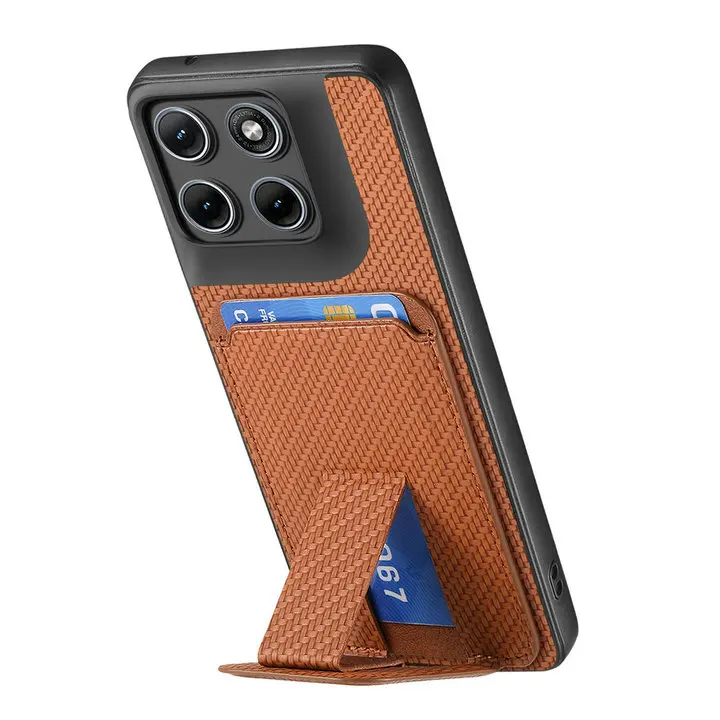 Leather Card Holder Stand Case