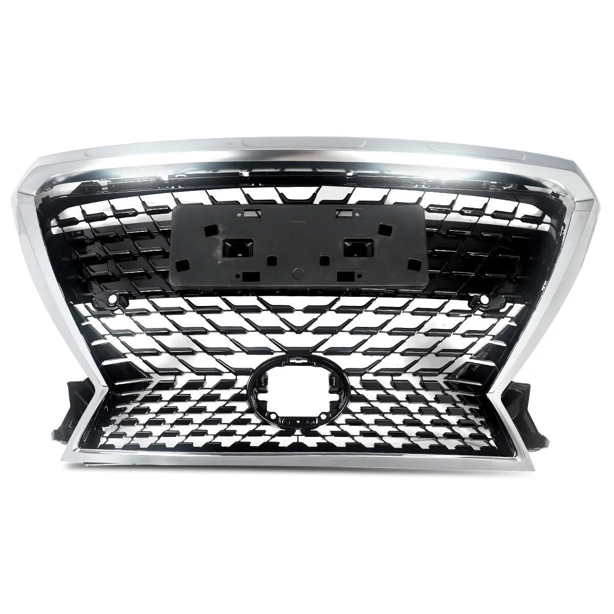 Frontstoßstangengrill für Lexus RX350 RX350L RX450h 2016 2017 2018 2019, vorderer oberer Kühlergrill, schwarzes Chromgehäuse, direkt ersetzen – Detail 9