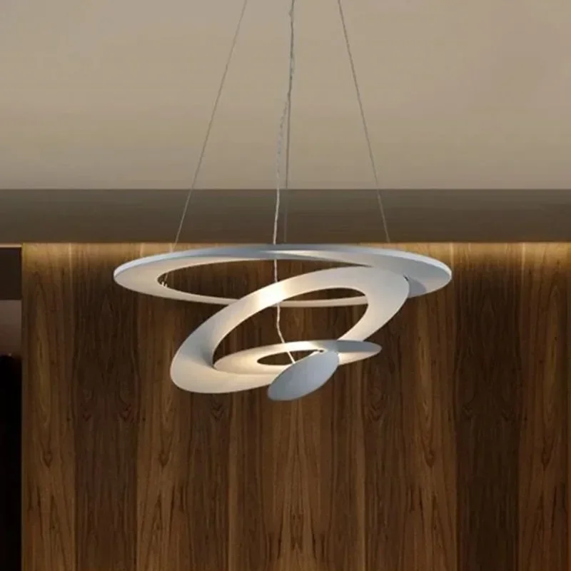 

Pirce Pendant Lamp Nordic spiral Designer white ring light designer for dining room living room cafe kitchen island light