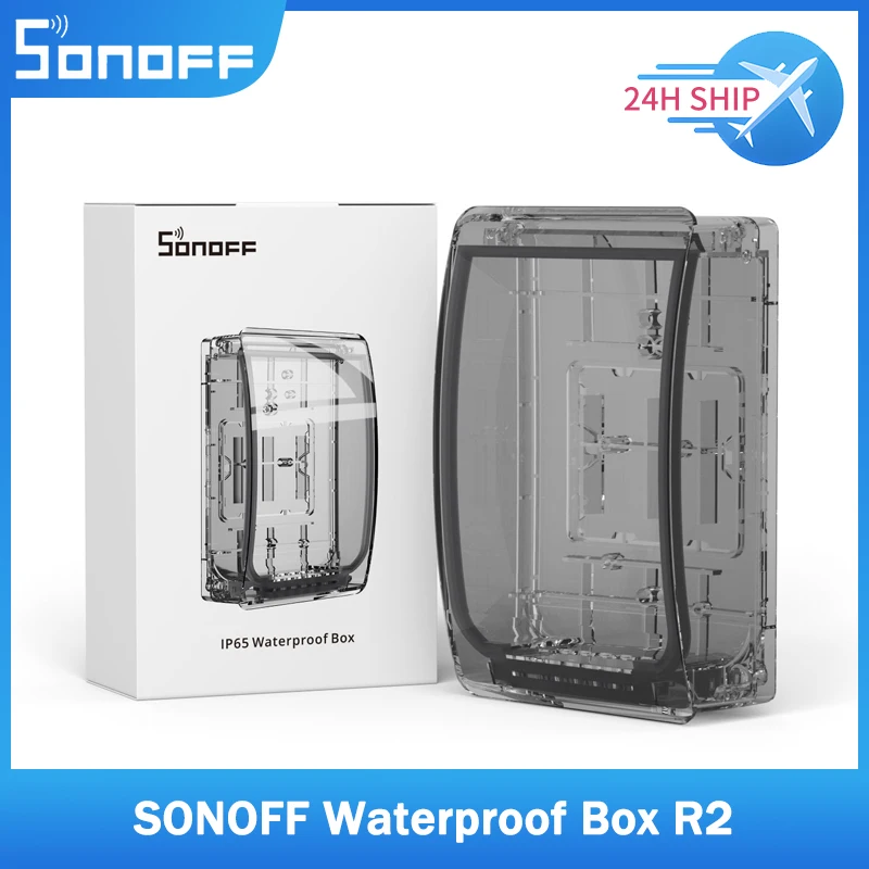 Sonoff Waterproof Box R2 Resistente All'Acqua Compatibile Con Sonoff Th Elite/Th Origin/Pow Elite/Pow Origin/M5/Tx/Nspanel