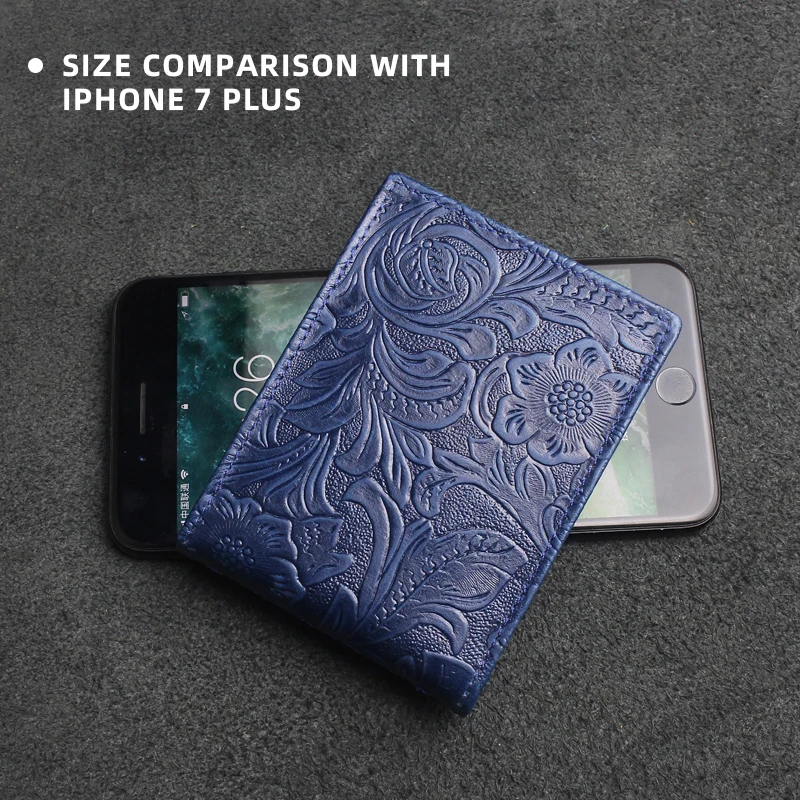 Handmade Genuine Leather Card Wallet Driver License Holder Credit Card Slot Coin Purse Portable Small Wallets Pocket